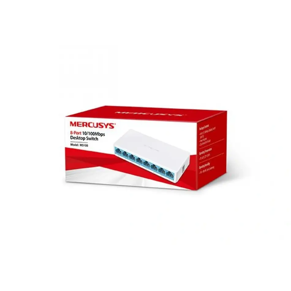 Tp Mercusys Ms108 8li Masaüstü Switch