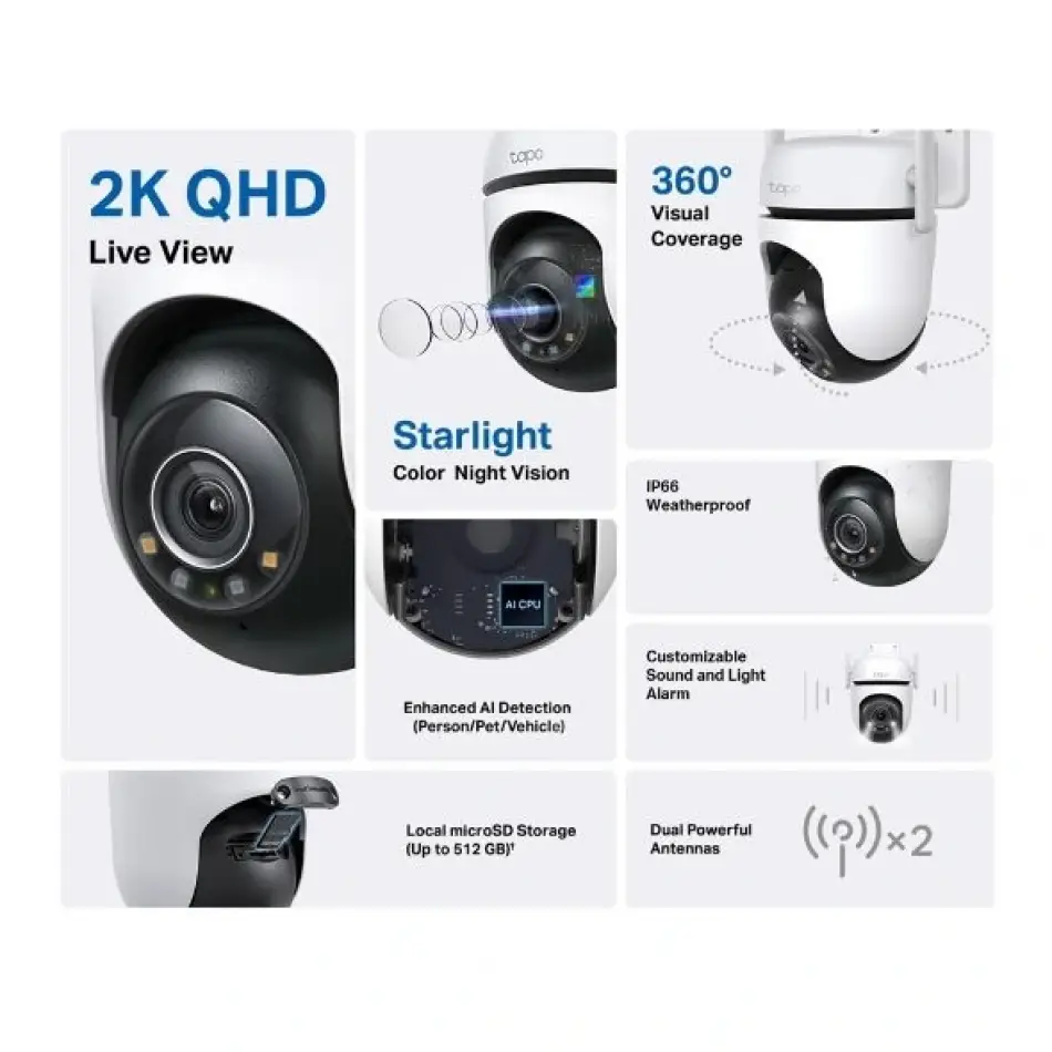 Tp Tapo C520ws Dış Pan/tilt Wi-fi Kamera