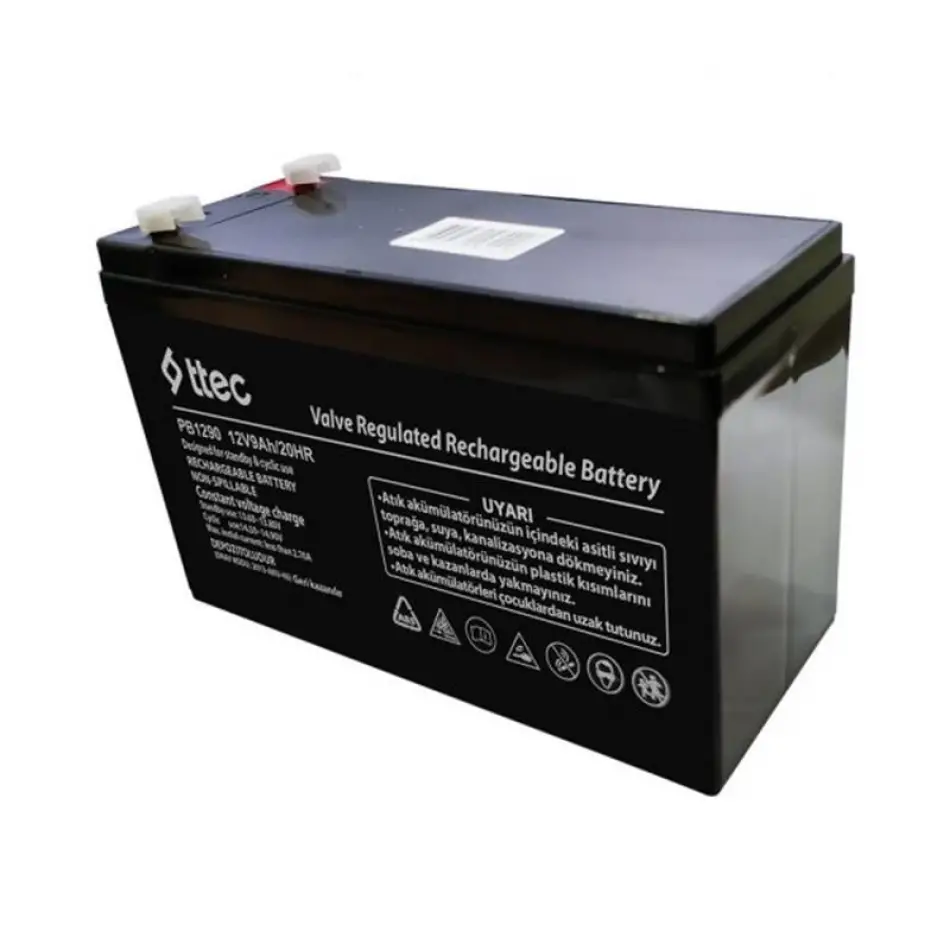 Ttec 12v 9ah Bakımsız Kuru Tip Akü