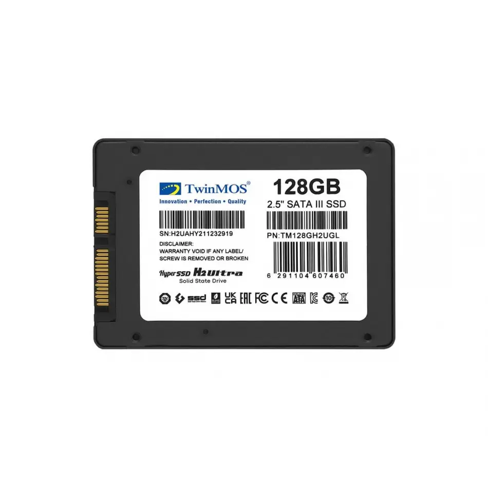 Twinmos 128gb 2,5 Sata3 Ssd 580mb-550mb/s Grey