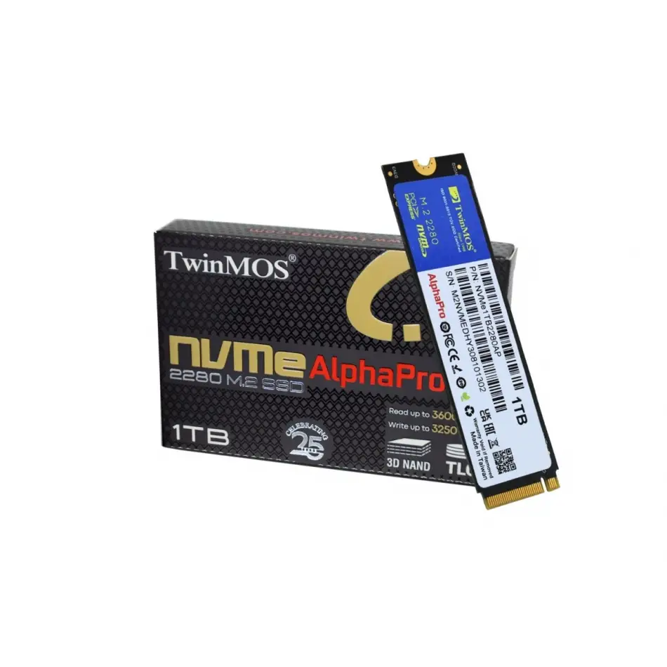 Twinmos 1tb M.2 Pcıe Gen3 Nvme Ssd 3600-3250mb
