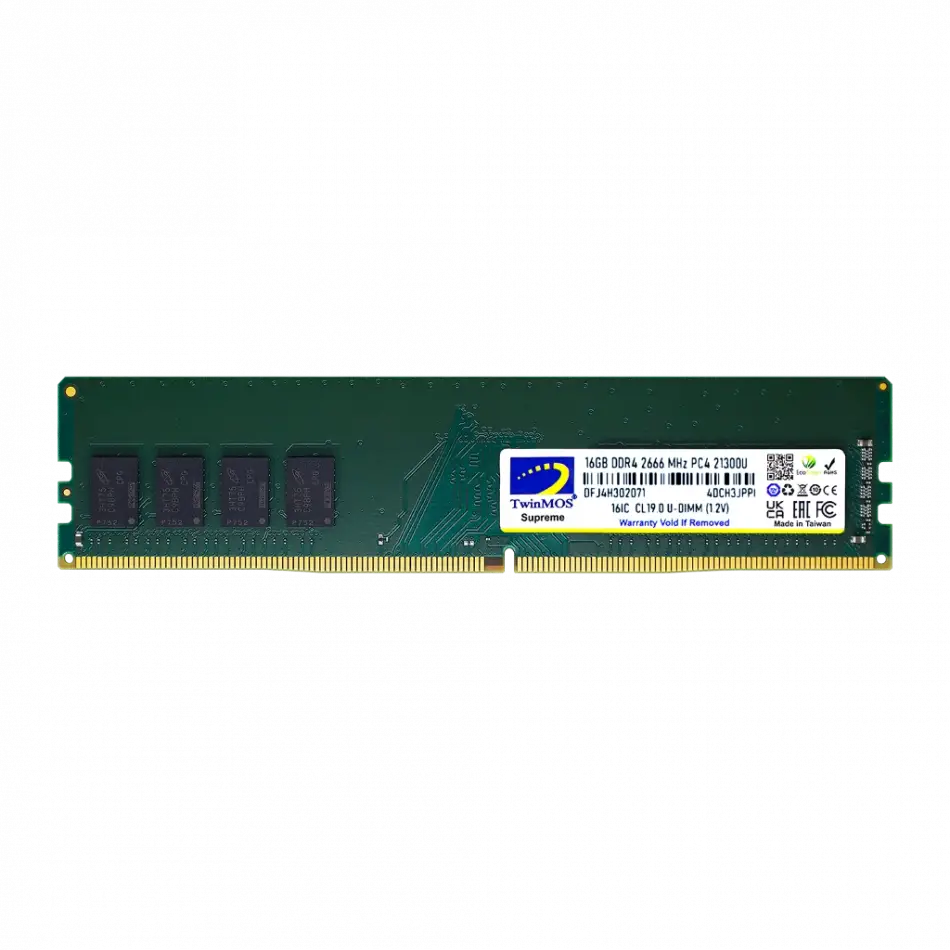 Twinmos Mdd416gb2666dwo, 16gb, Ddr4, 2666mhz, 1.2v Desktop Ram