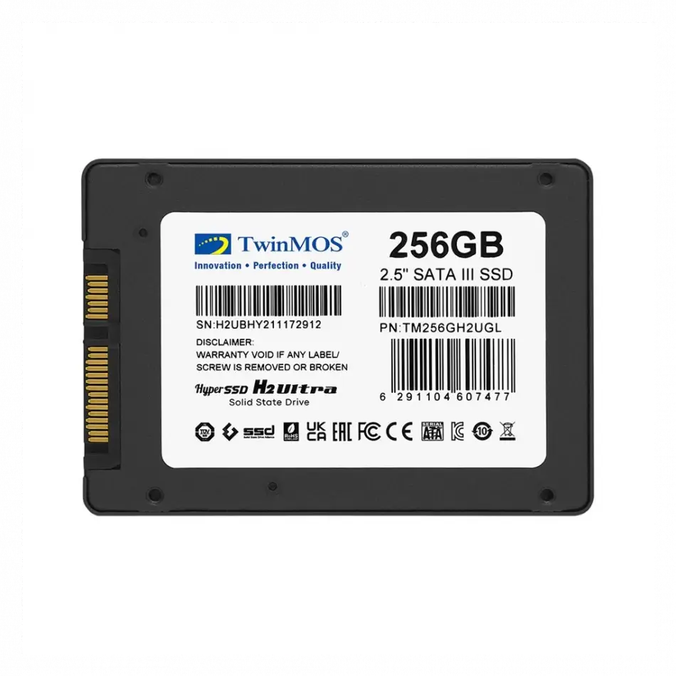 Twinmos Tm256gh2ugl, 256gb, 2.5 Sata3, Ssd, 580-550mb/s, 3dnand, Grey