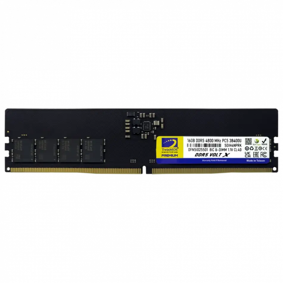 Twinmos Tmd516gb4800u40, 16gb, Ddr5, 4800mhz,  Cl40, 1.1v Desktop Ram