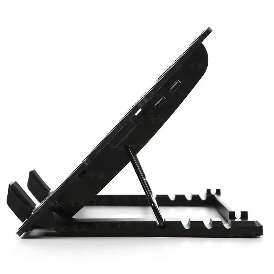 Tx Txacnbergst Ergostand 14cm Led Fan Lı 5 X Yükseklik Ayarlı, 2 X Usb 9-17 Notebook Soğutucu Ve S
