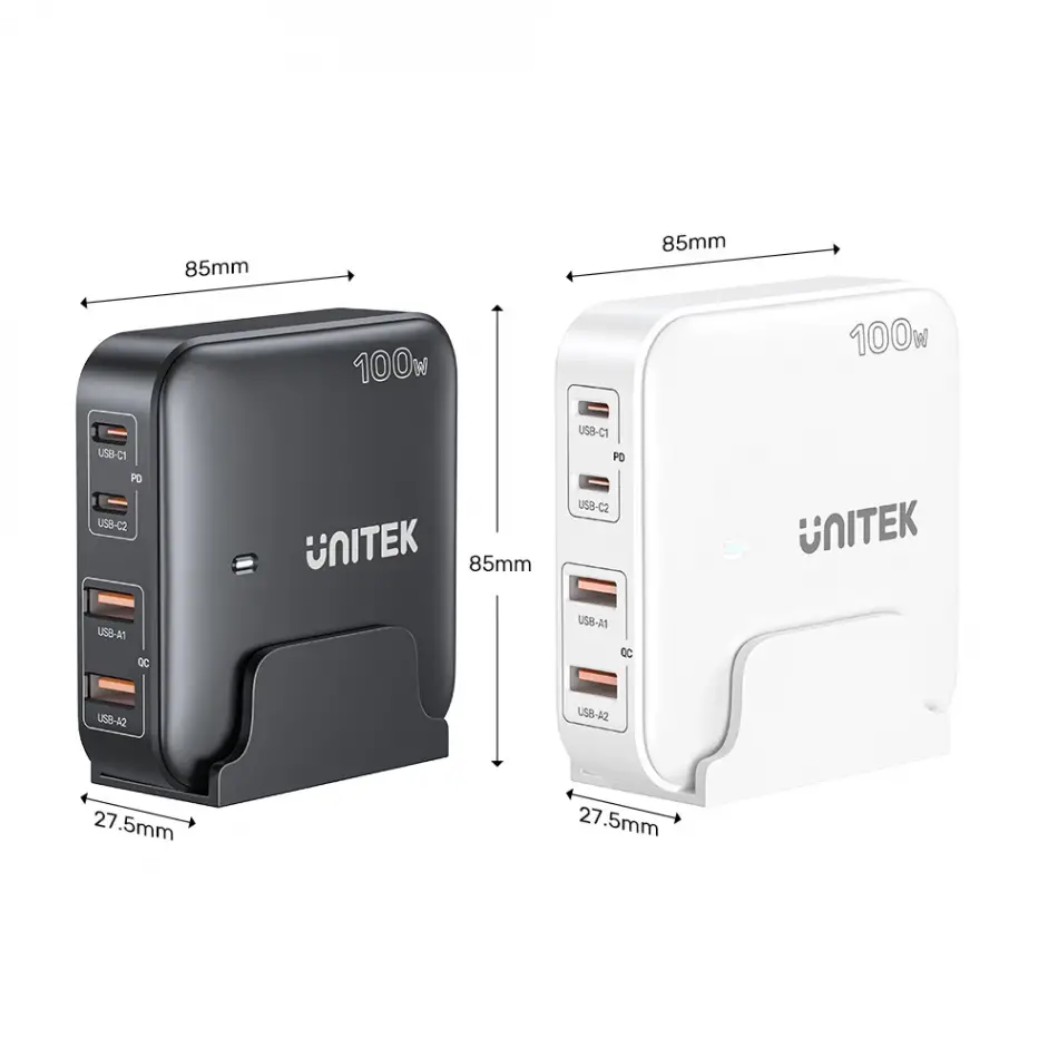 Unitek 100w Masaüstü Gan Şarjistasyon Beyaz (p1229awh)
