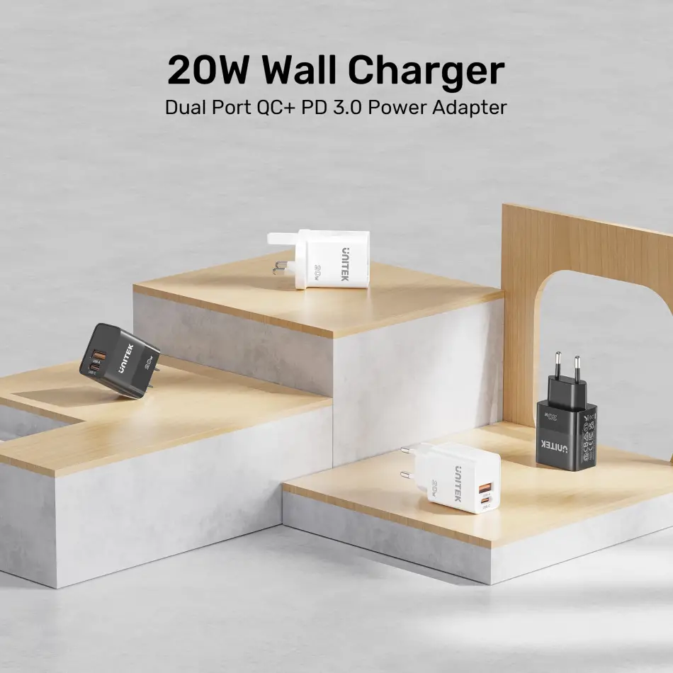 Unitek 20w Hızlı Şarj Adaptörü 1*usb-c (p1124abk-eu)