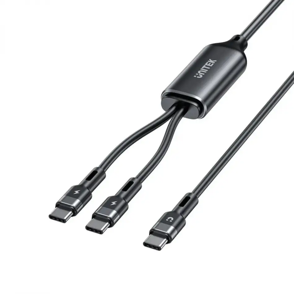 UNITEK 2in1 TYPE-C HIZLI ŞARJ KABLO (C14146ABK01-1.8M)