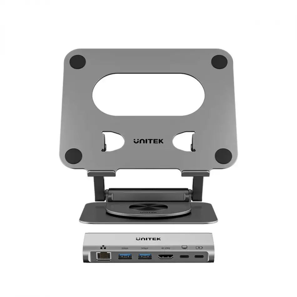 UNITEK 360° METAL 15.6” NOTEBOOK STAND (D1109CGY01)