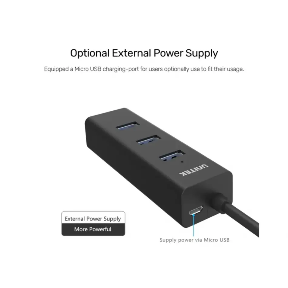 UNITEK 4 PORTS USB 3.0 HUB (Y-3089)