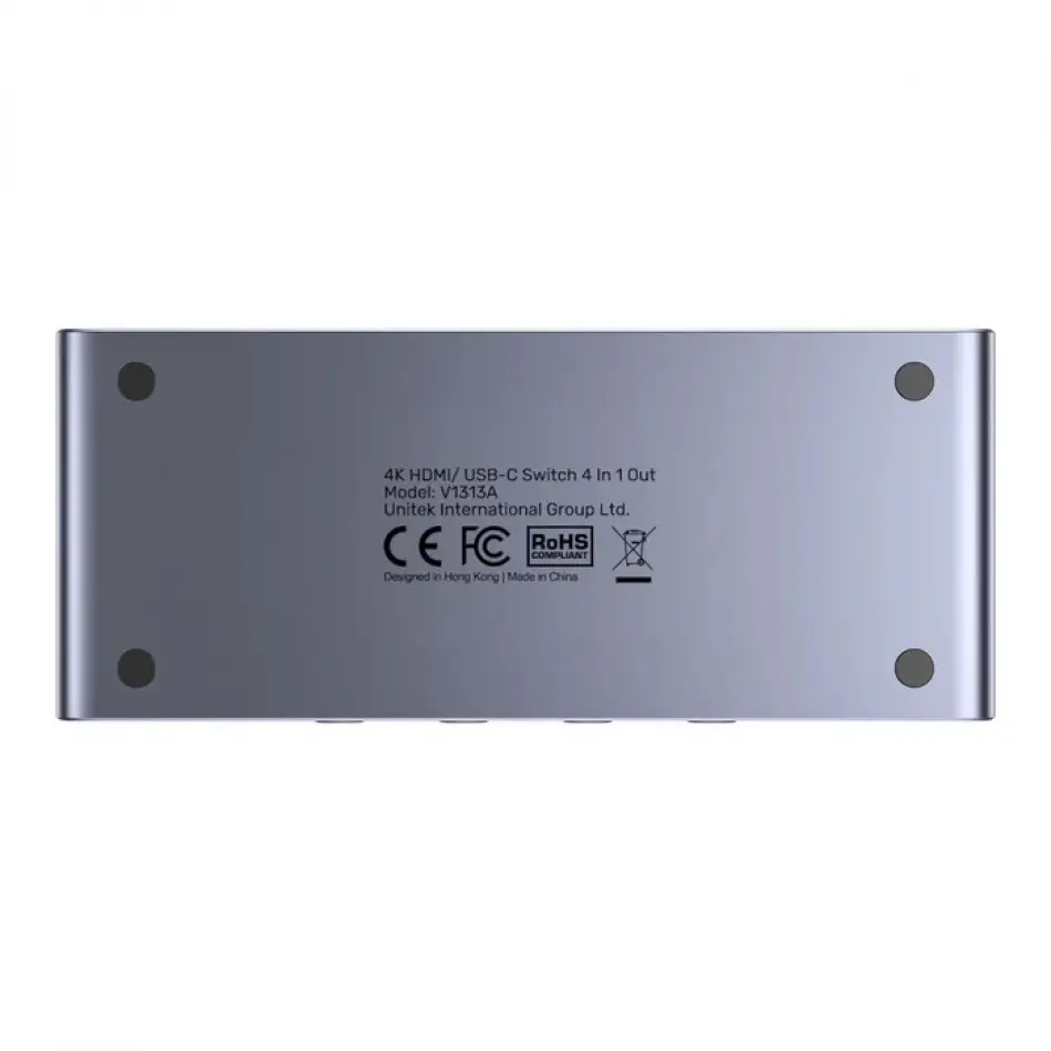 UNITEK 4K HDMI/USB-C SWITCH 4IN1OUT(V1313AGY01-EU)