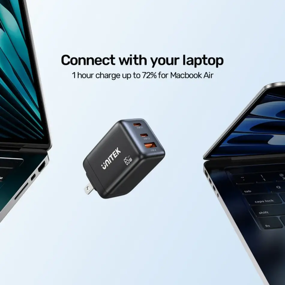 UNITEK 65W MAX GAN SARJ ISTASYONU (P1130ABK01-EU)