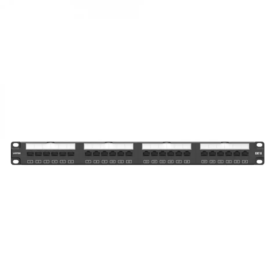 Unıtek Cat6 Utp 24 Port Rj45 Patch Panel (t003a)