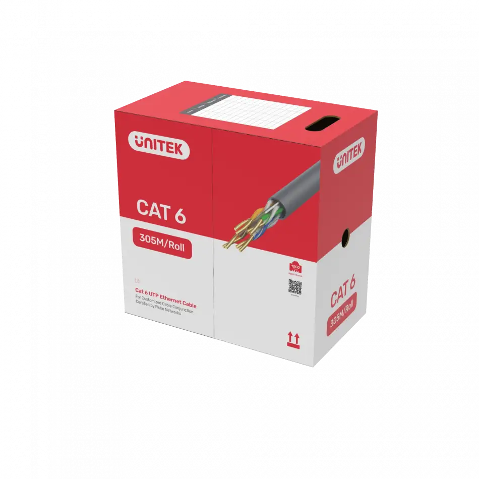 UNITEK CAT6 UTP 305M BAKIR KABLO 23AWG (Y-C876AGY)