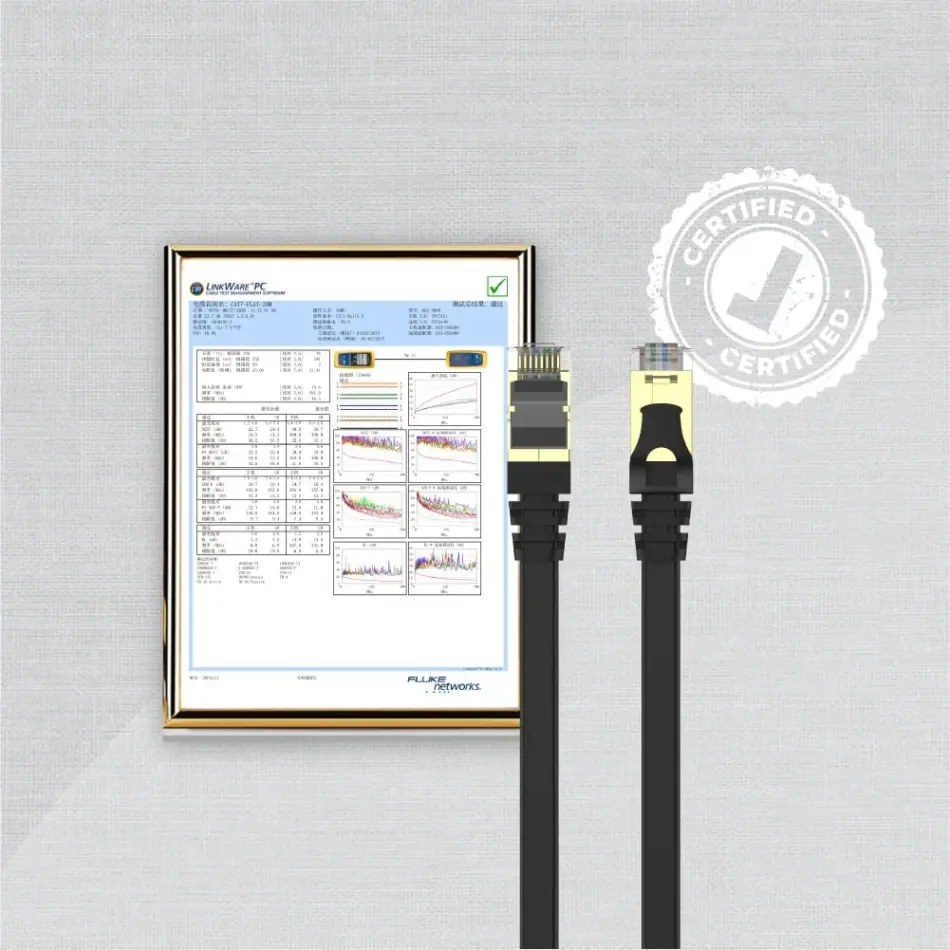 UNITEK CAT7 PATCH KABLO 10MT FLAT (C1897BK-10M)