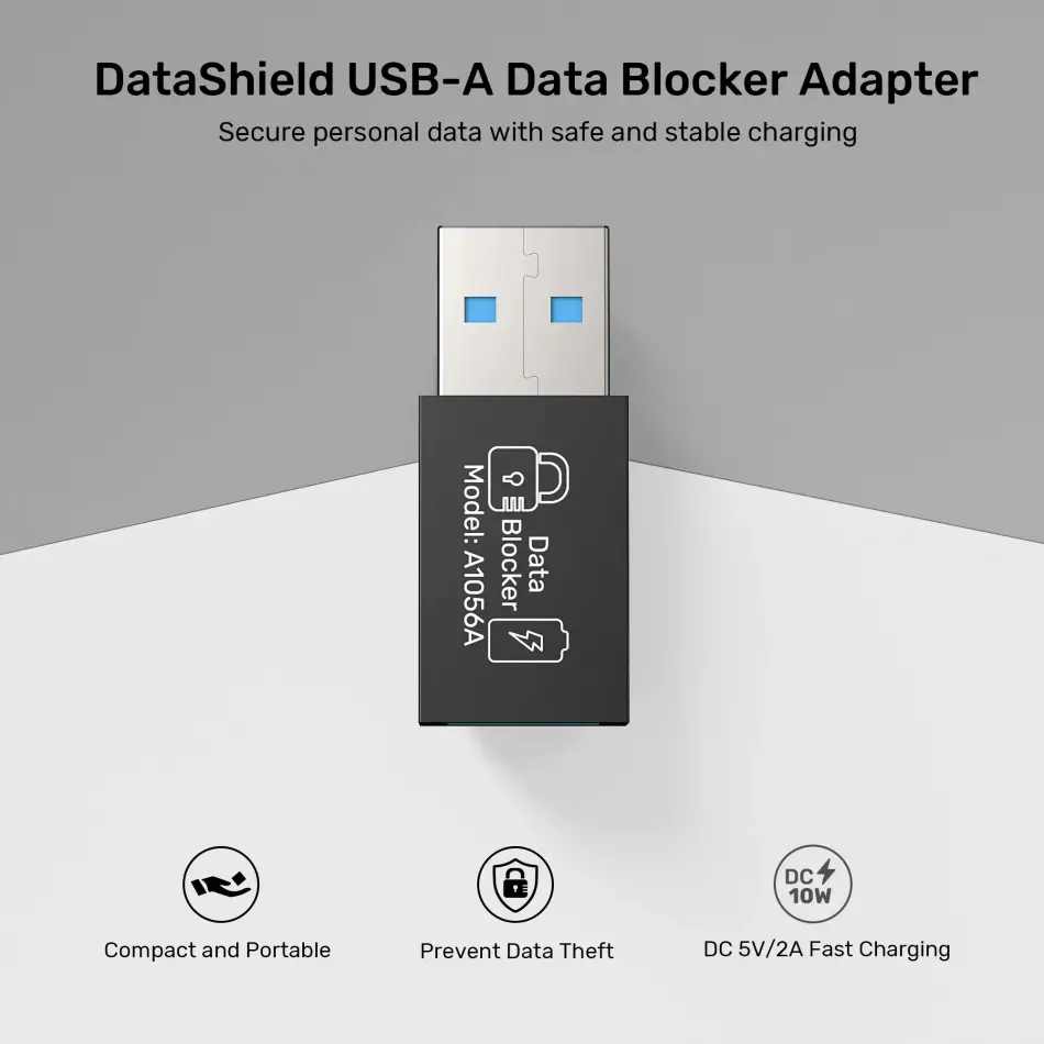 UNITEK DATASHIELD USB-A VERI ENGELLEYICI ADAPTOR (A1056ABK01)