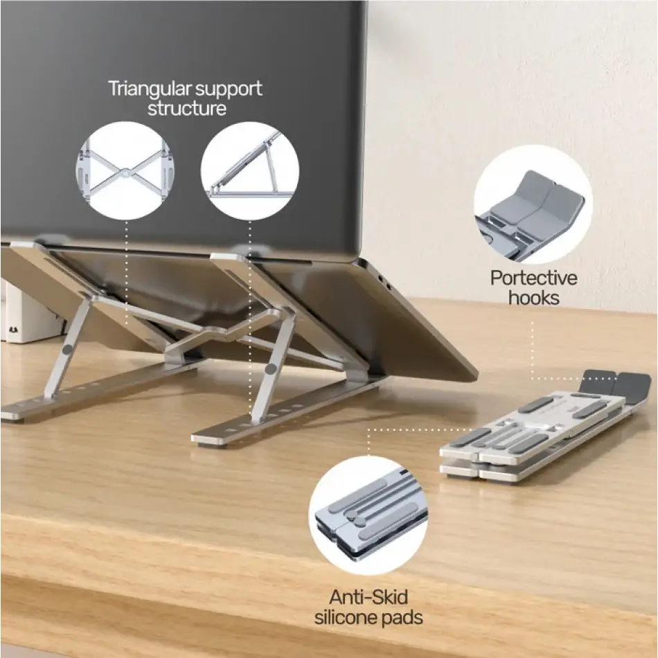 UNITEK MEKANIK KATLANABILIR LAPTOP STAND (OT155SL)
