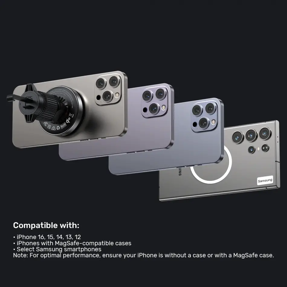 UNITEK Qi2 ARAÇ İÇİ MANYETİK KABLOSUZ ŞARJ (P1404ABK01)