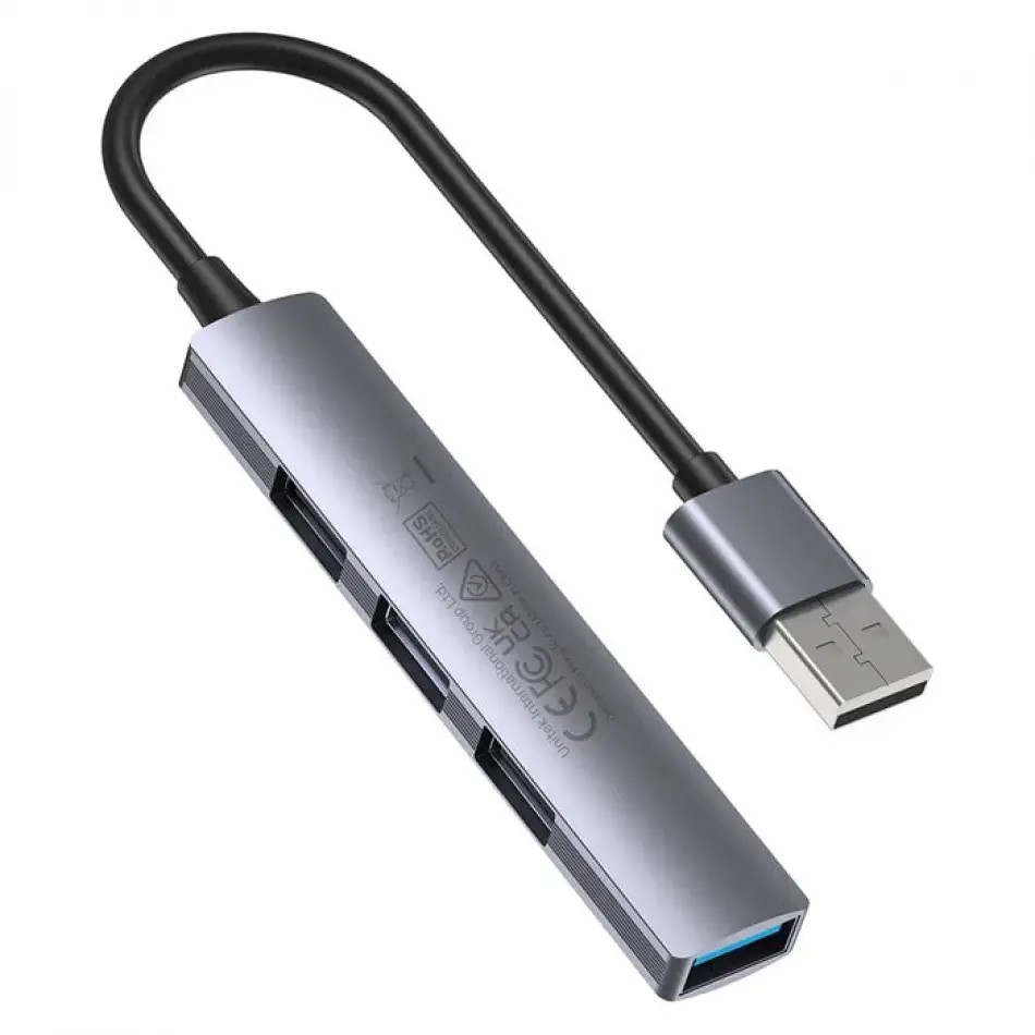Unıtek Type-a To 4 Port Usb (usb3.0+usb2.0) H1208a