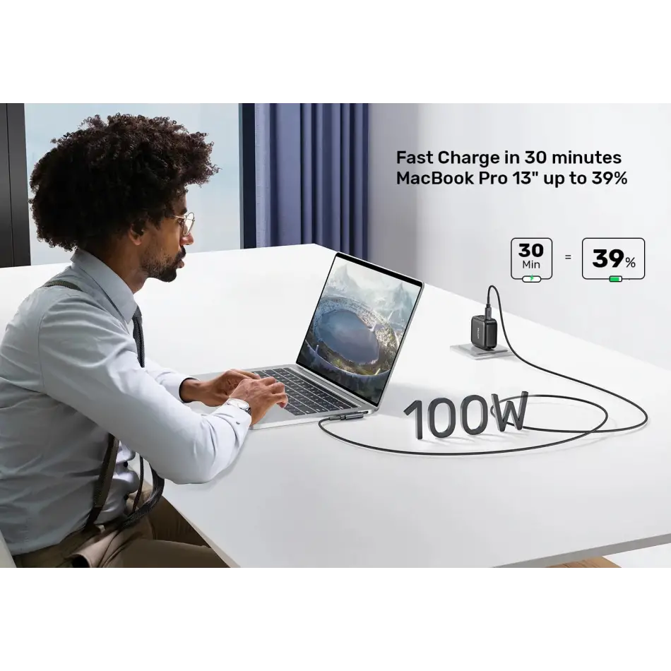 Unıtek Type-c Hızlı Şarj 90d 2mt 100w(c14123bk-2m)