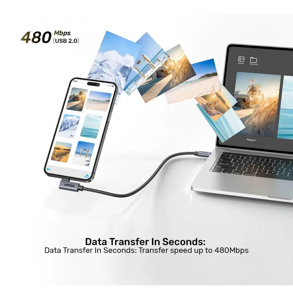 Unıtek Type-c Hızlı Şarj 90d 2mt 100w(c14123bk-2m)