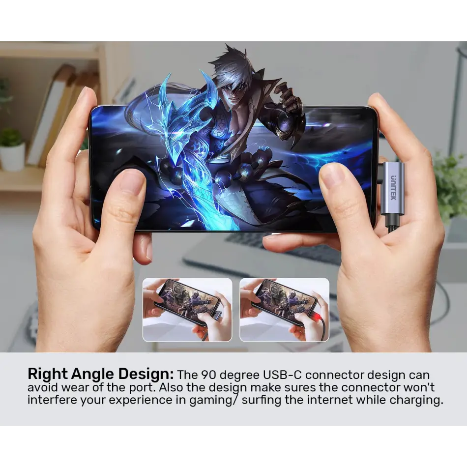 Unıtek Type-c Hızlı Şarj 90d 3mt 100w(c14123bk-3m)