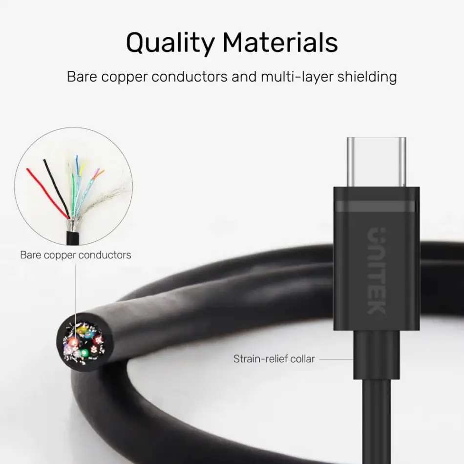 Unıtek Type-c Hızlı Şarj Kablosu 1mt 60w(y-c477bk)