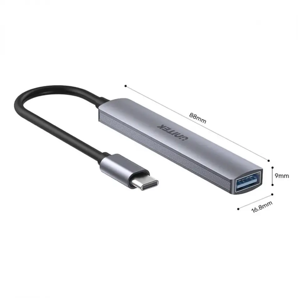 UNITEK TYPE-C TO 4 PORT USB (USB3.0+USB2.0) H1208B
