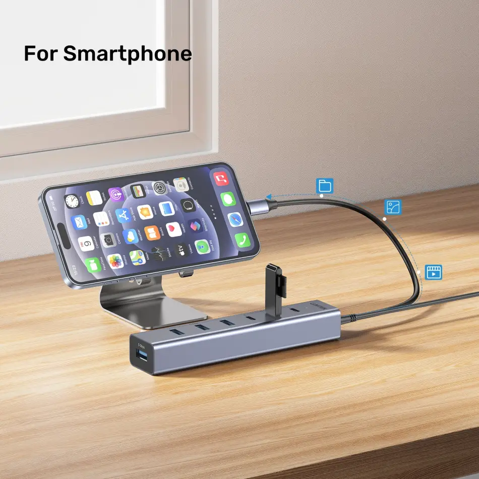 UNITEK UHUB S7+ 7 IN 1 UNIVERSAL USB HUB (H1335AGY01-EU)