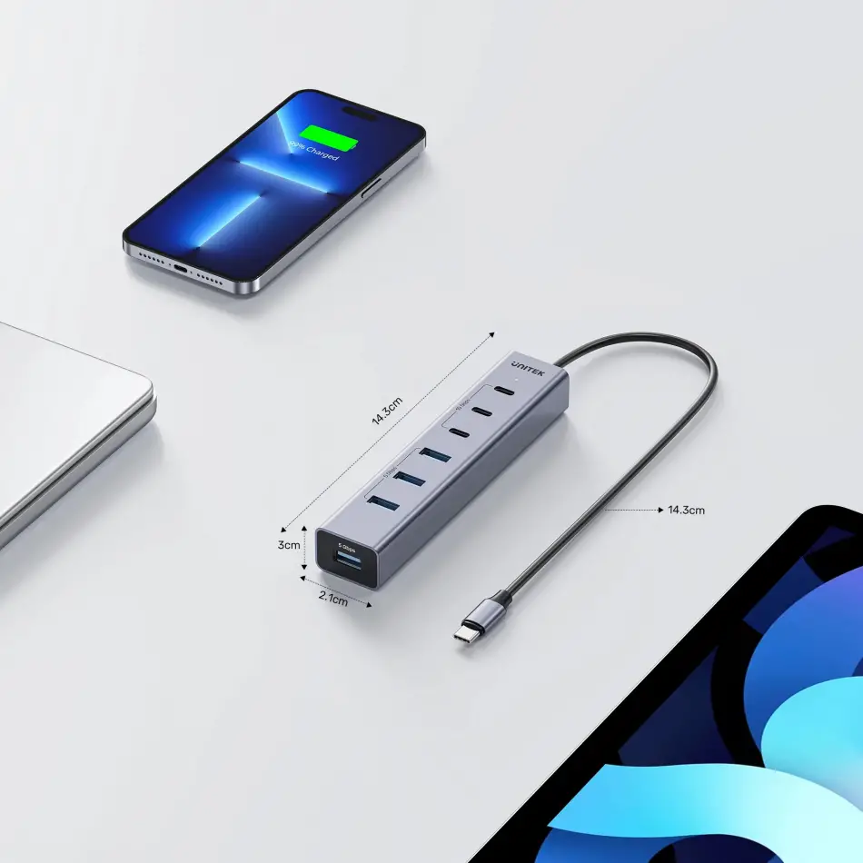 UNITEK UHUB S7+ 7in1 UNIVERSAL USB HUB (H1335AGY01-EU)