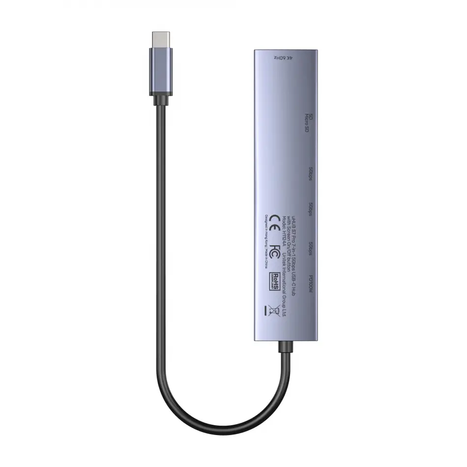 UNITEK UHUB S7 PRO 7-IN-1 5GBPS USB-C HUB (H1124AGY01)