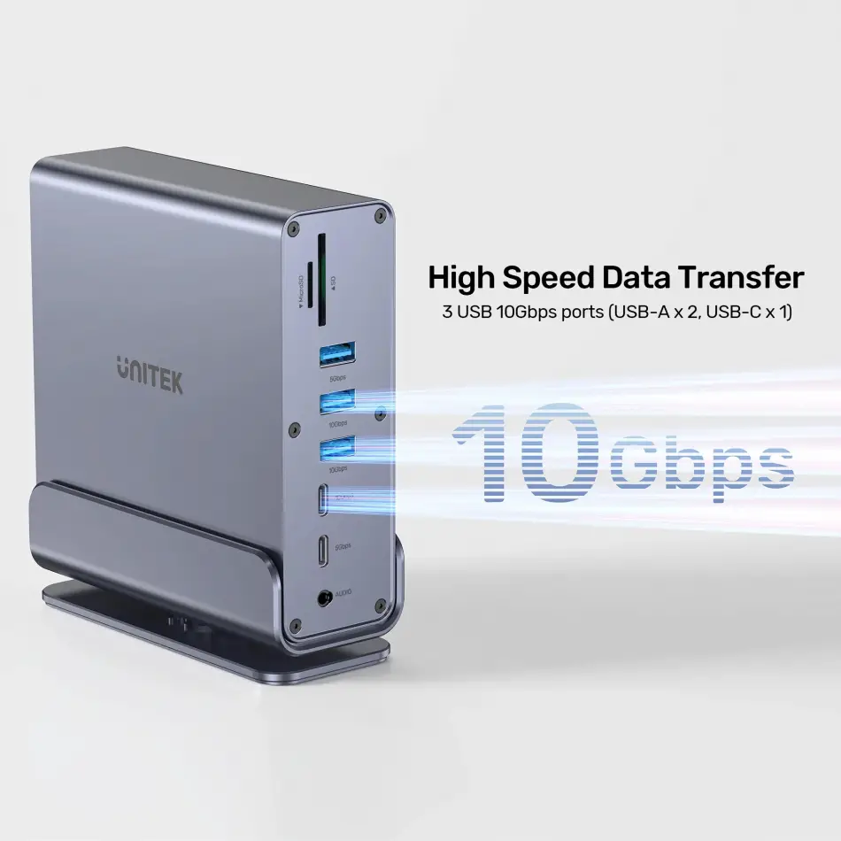 UNITEK UNIVERSAL DISPLAYLINK 4K KVM BAGLANTI ISTASYONU (D1135AGY01)