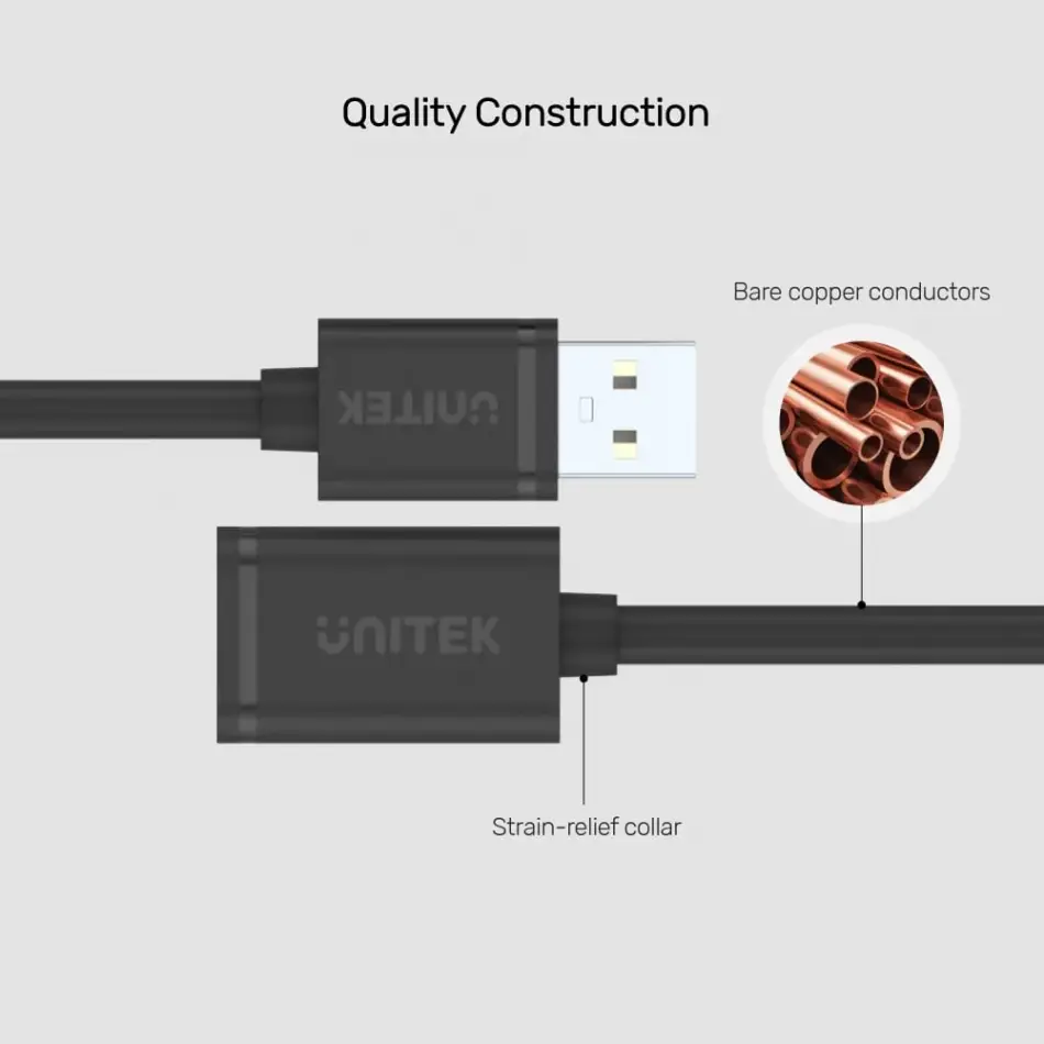 Unıtek Usb-a(m) To Usb-a(f) Kablo 1.5mt(y-c449gbk)