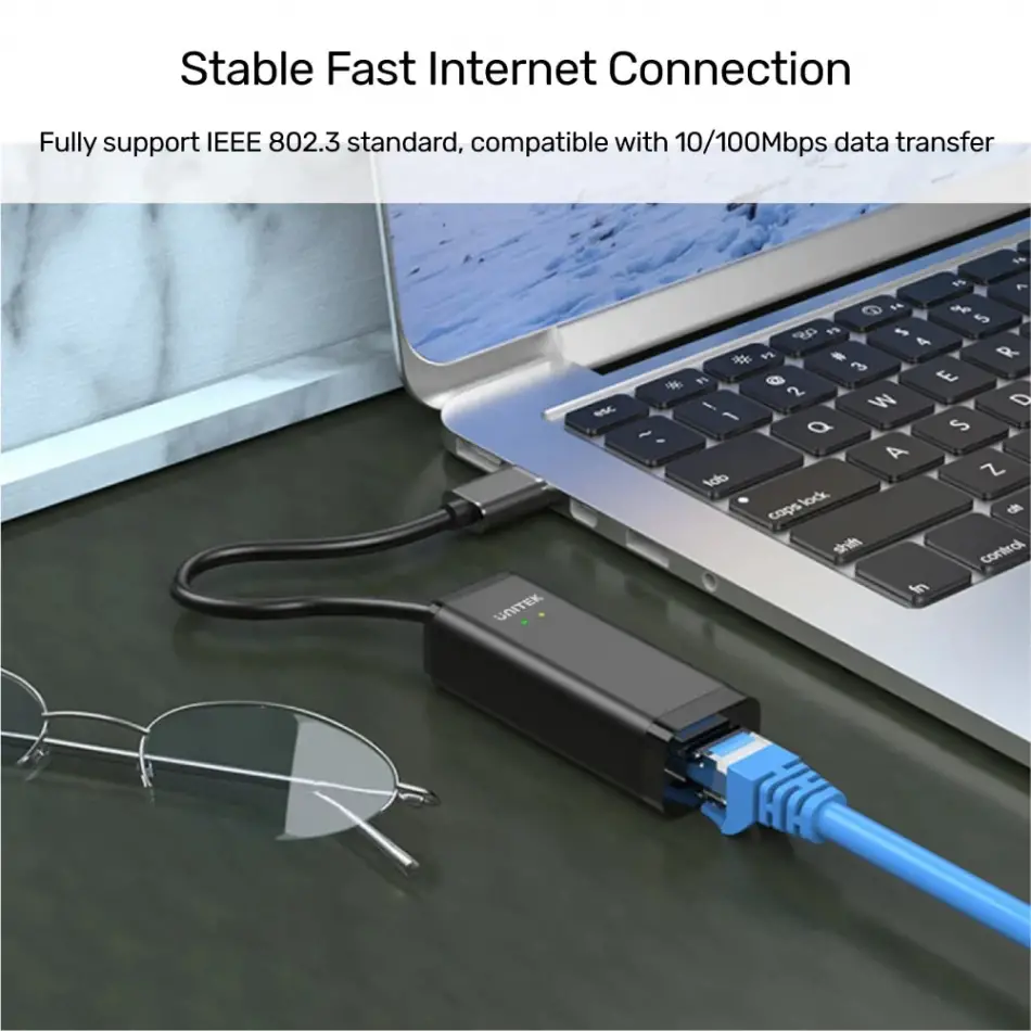UNITEK USB-A TO MEGABIT ETH. DÖNÜŞTÜRÜCÜ (Y-1468)