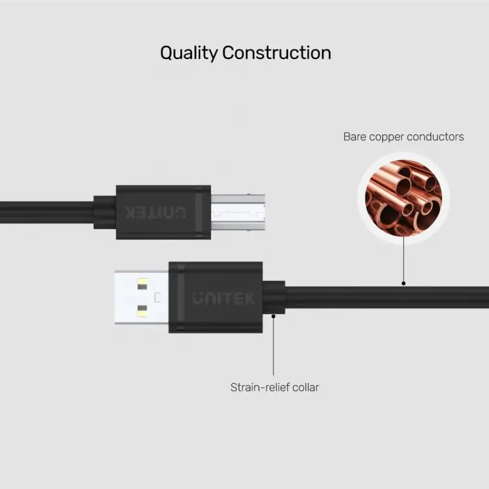 Unıtek Usb-a To Usb-b Yazıcı Kablo 3mt (y-c420gbk)