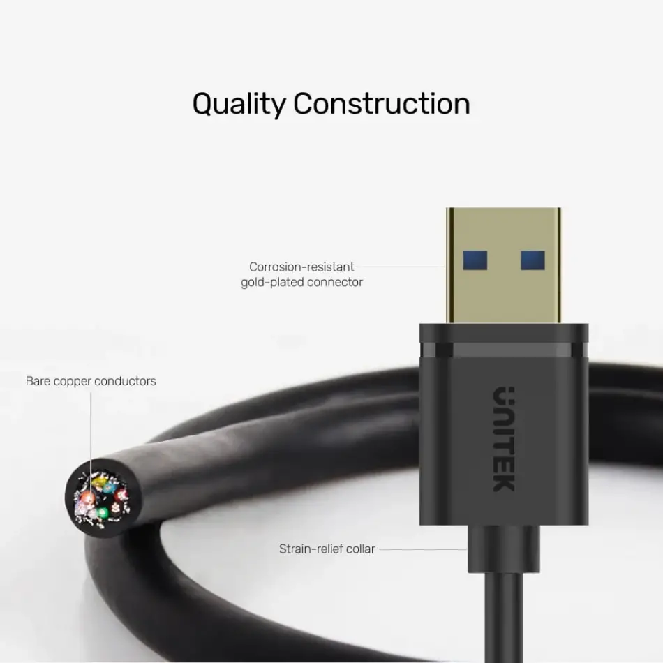 Unıtek Usb3.0(m) To Usb3.0(f) Kablo 2mt(y-c459gbk)