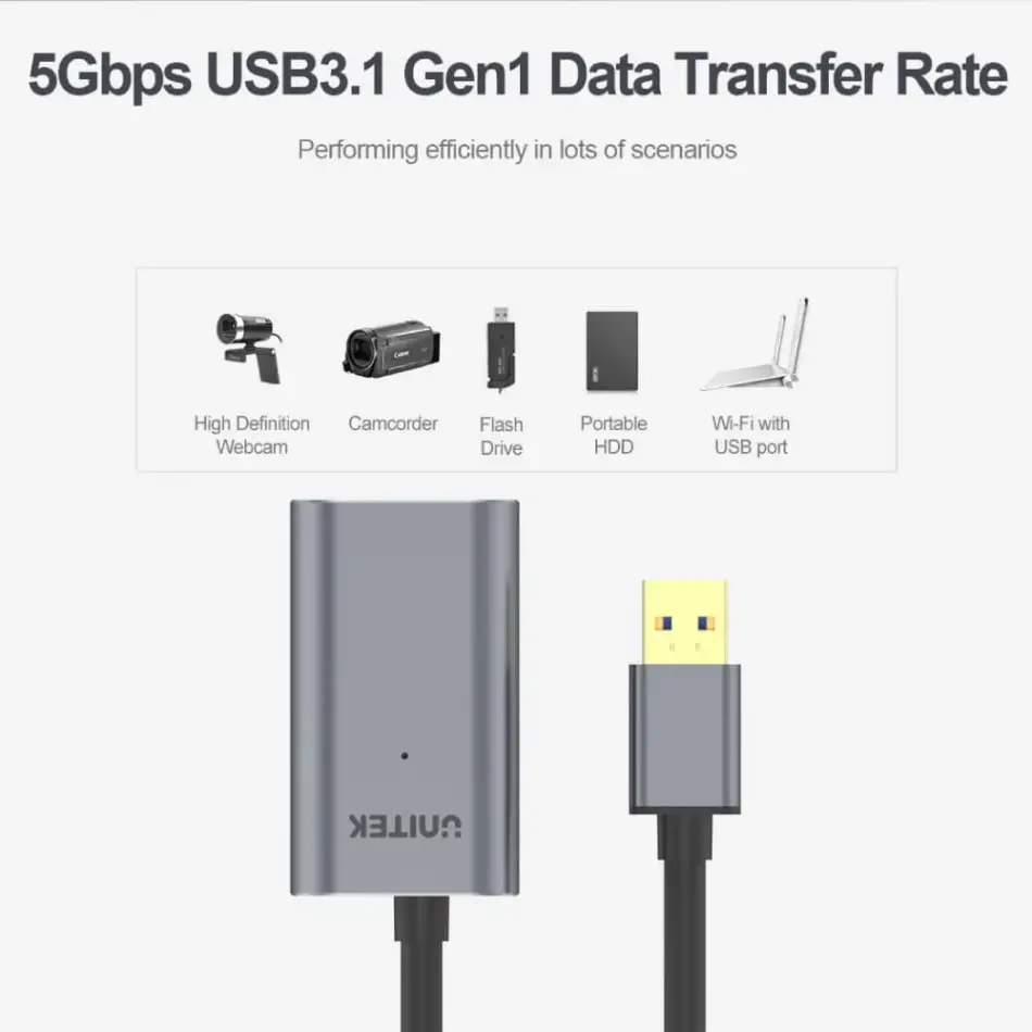 Unıtek Usb3.0 Premıum Uzatma Kablosu 10mt (y-3005)