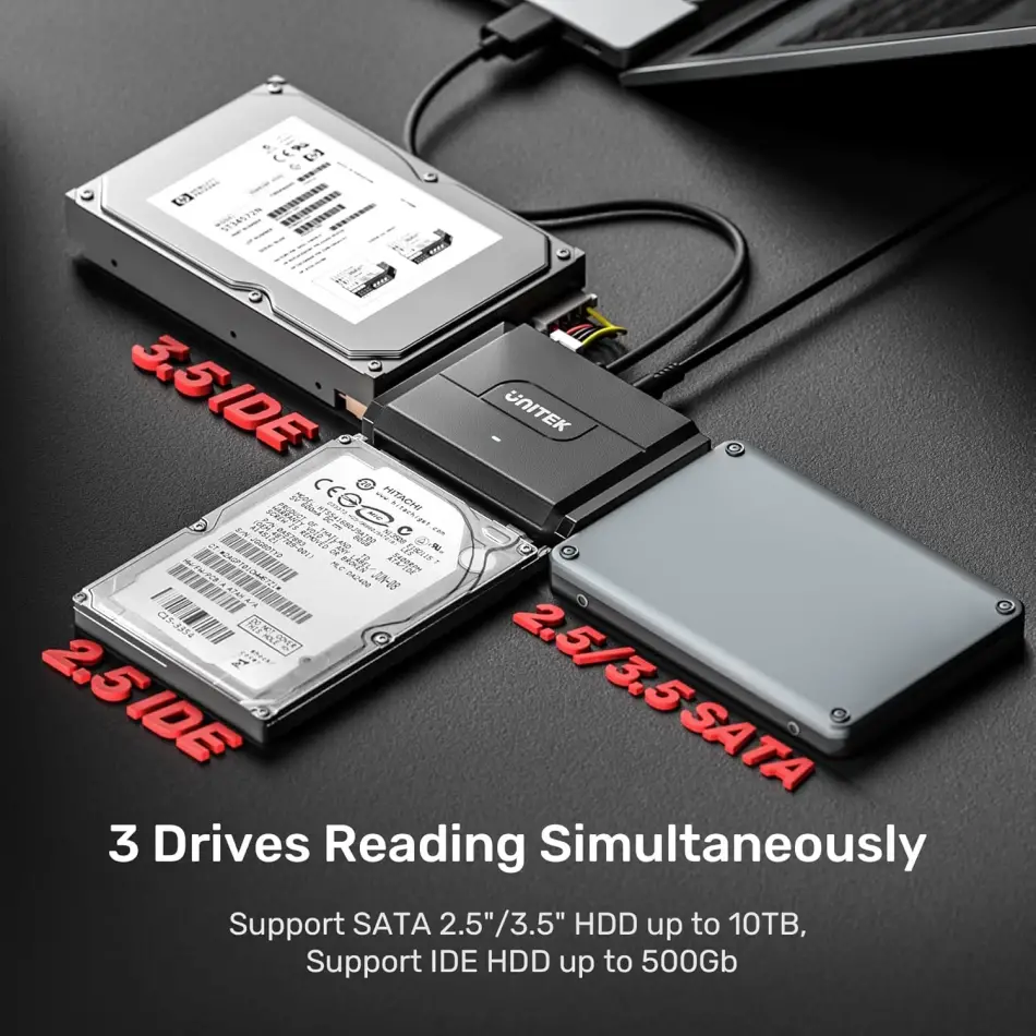 Unıtek Usb3.0 To Ide + Sata Iı Dönüştürücü(y-3324)