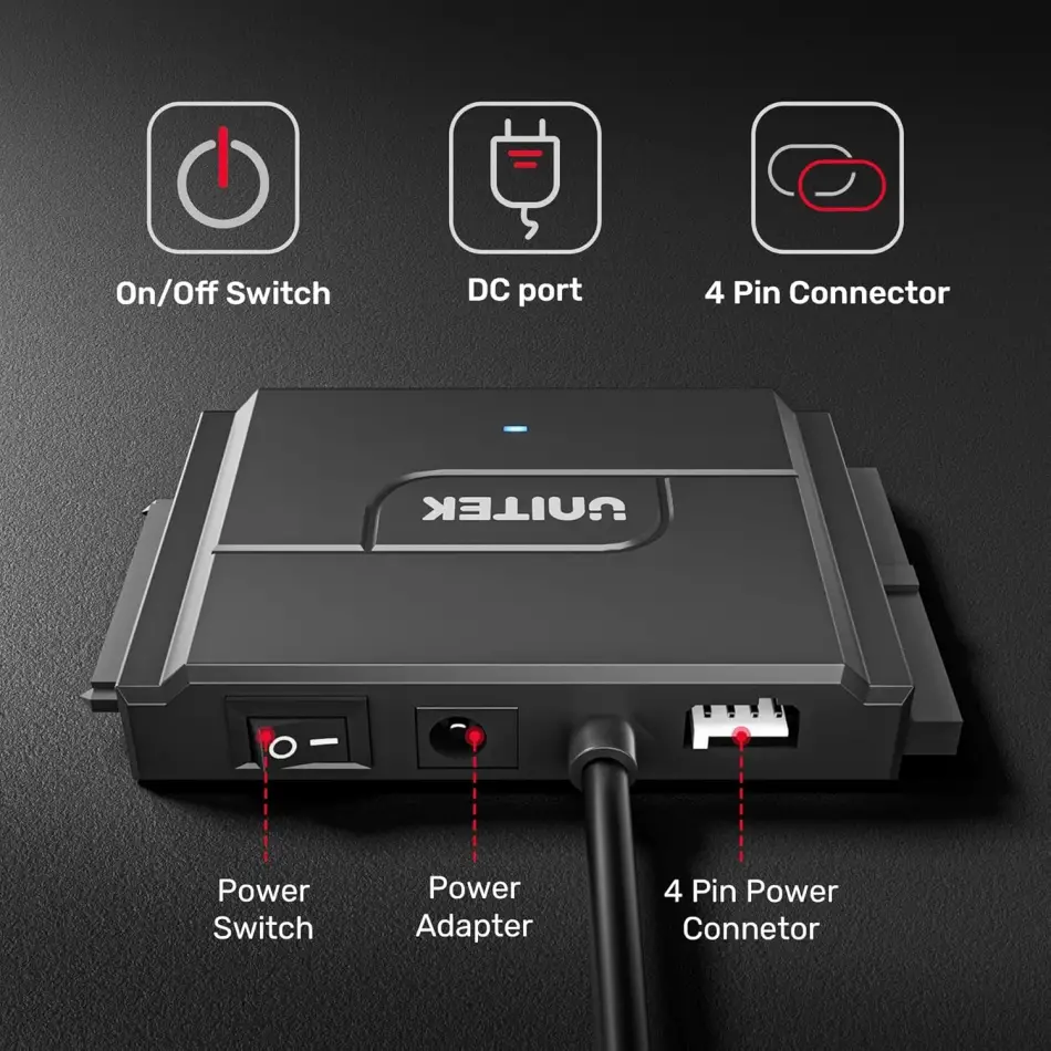 Unıtek Usb3.0 To Ide + Sata Iı Dönüştürücü(y-3324)