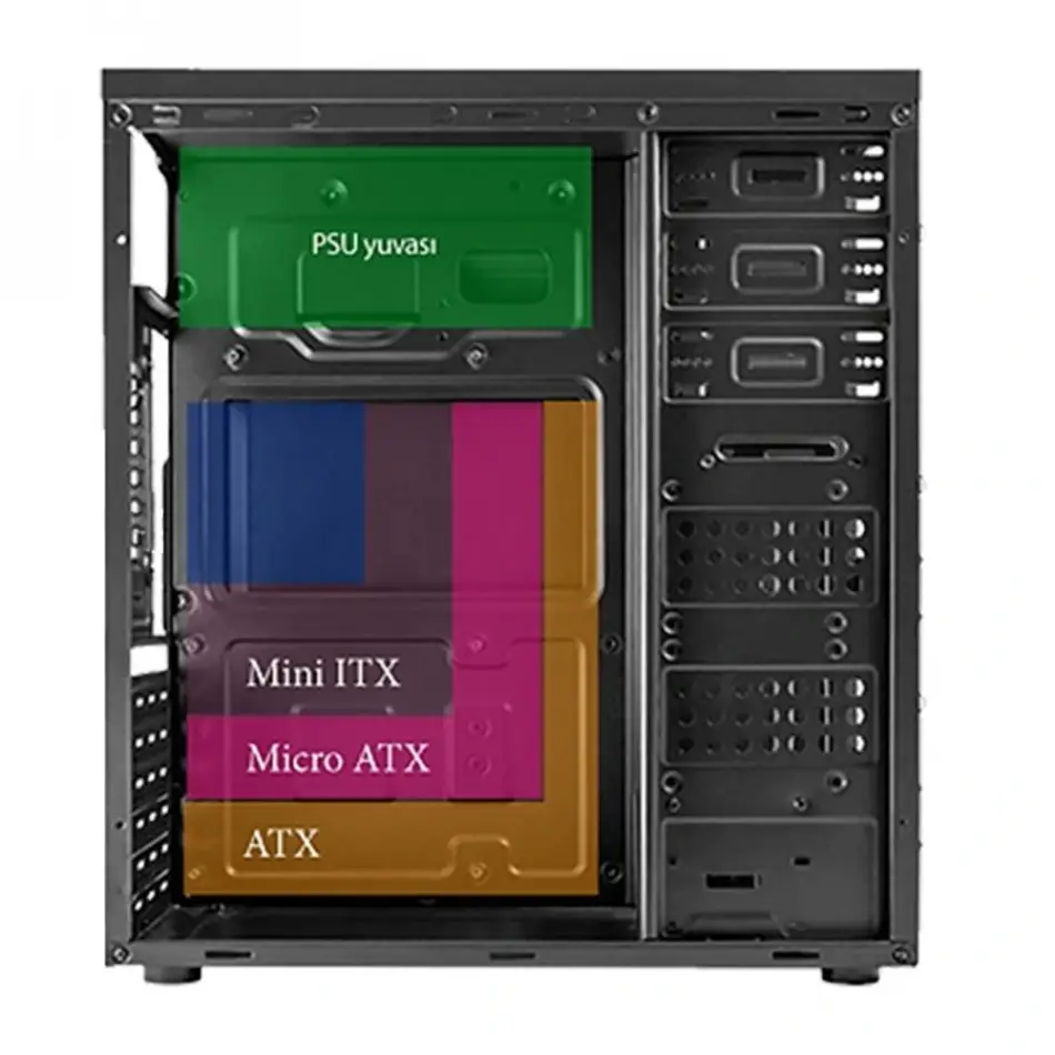 Vento Ta-k61 650watt 80+ Siyah Kasa Fsp Power