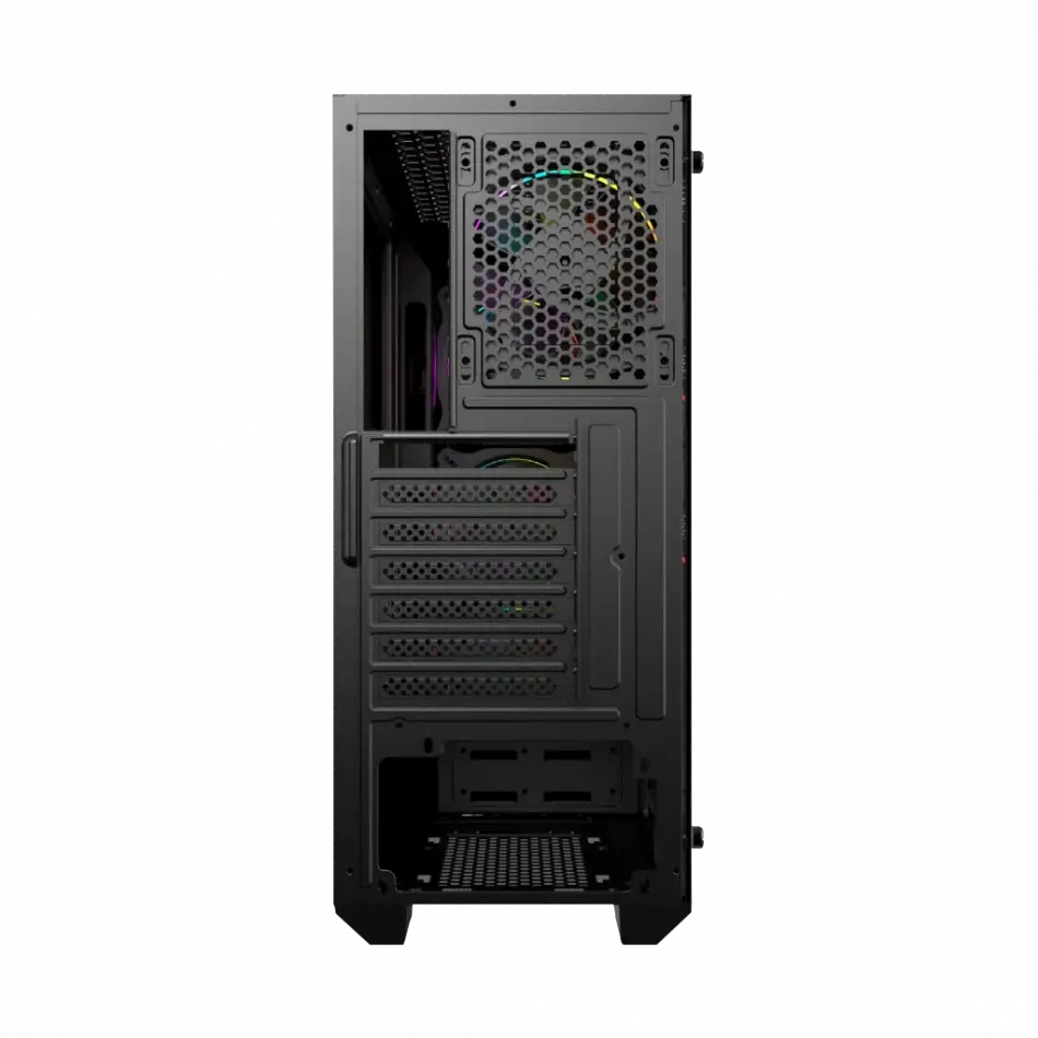 Vento Vg10f Mid Tower, 500w Siyah, Temperli Cam, Rgb, Atx Gamıng Kasa