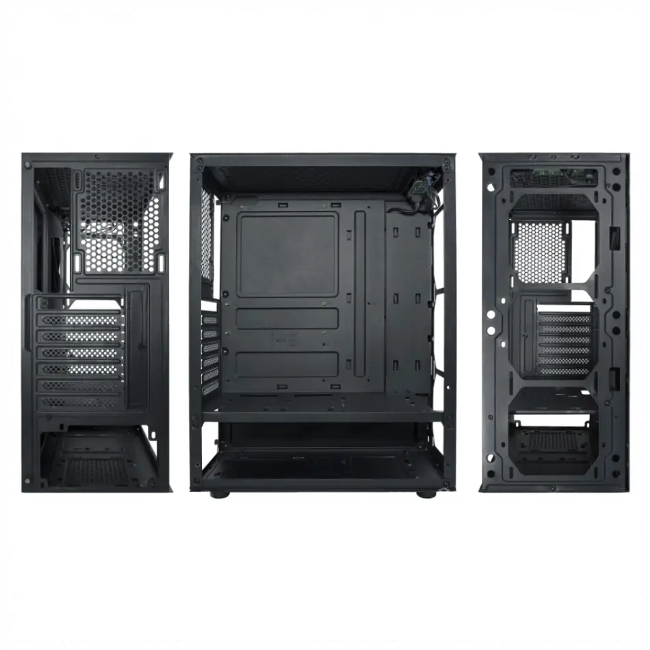 Vento Vg15fe Atx Tower, 650w 80+ Siyah, Temperli Cam, Rgb, Atx Gamıng Kasa