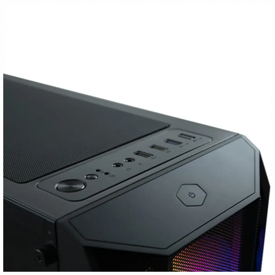 Vento Vg15fe Atx Tower, 650w 80+ Siyah, Temperli Cam, Rgb, Atx Gamıng Kasa
