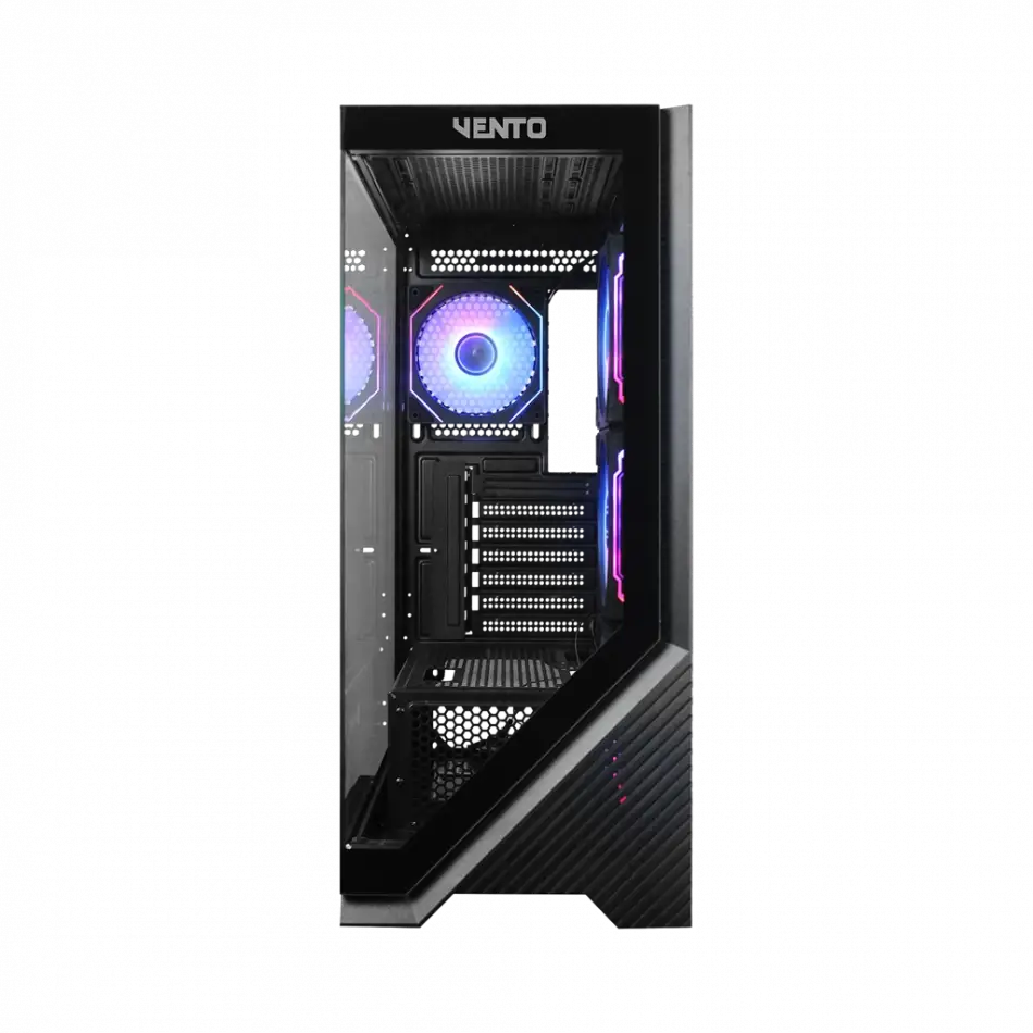Vento Vg4202fla Atx Tower, 750w 80+ Siyah,  Temperli Cam, Rgb, Mesh, Atx Gamıng Kasa
