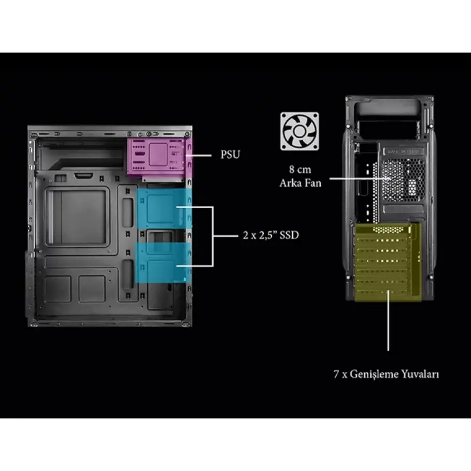 Vento Vs114f 500w (peak) Kasa
