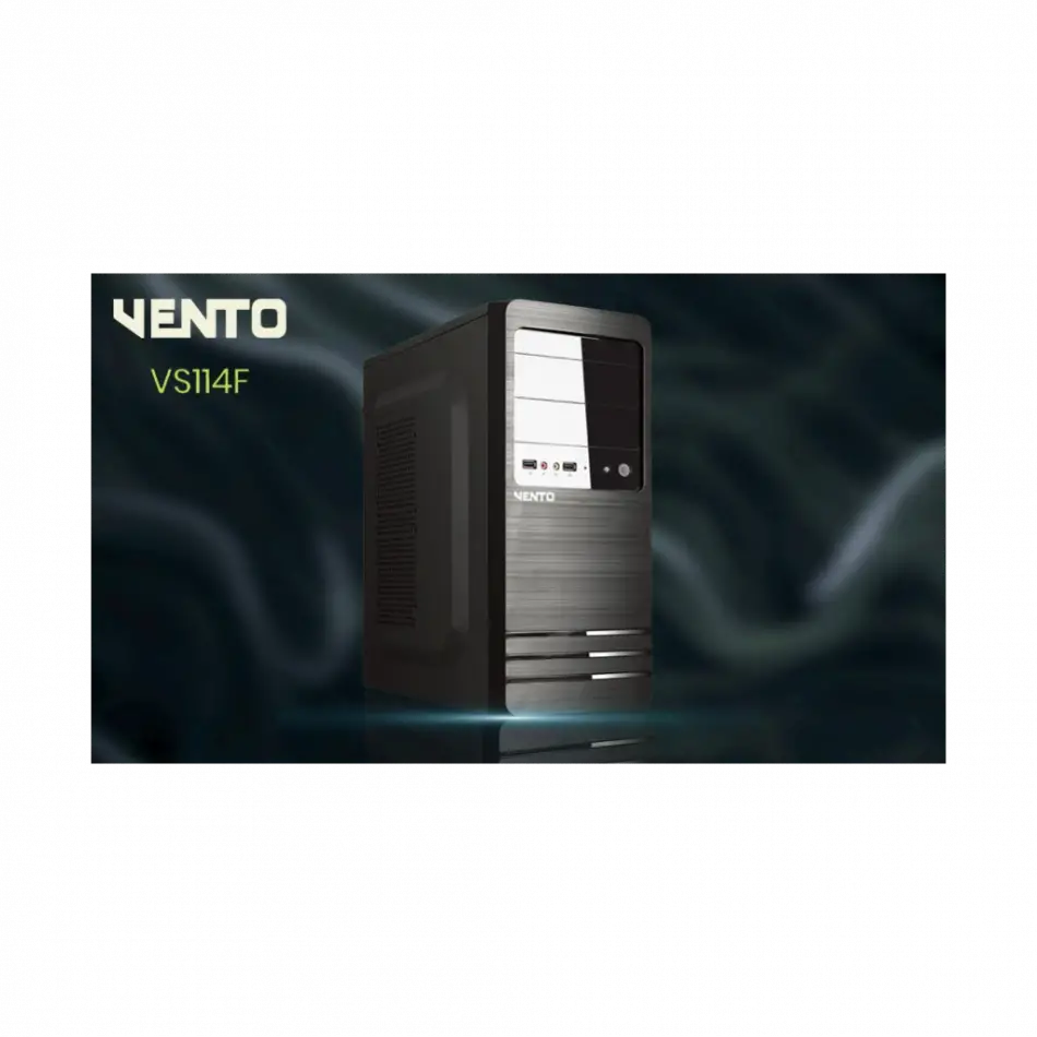Vento Vs114f Mid Tower, 400w Siyah, Kurumsal Kasa