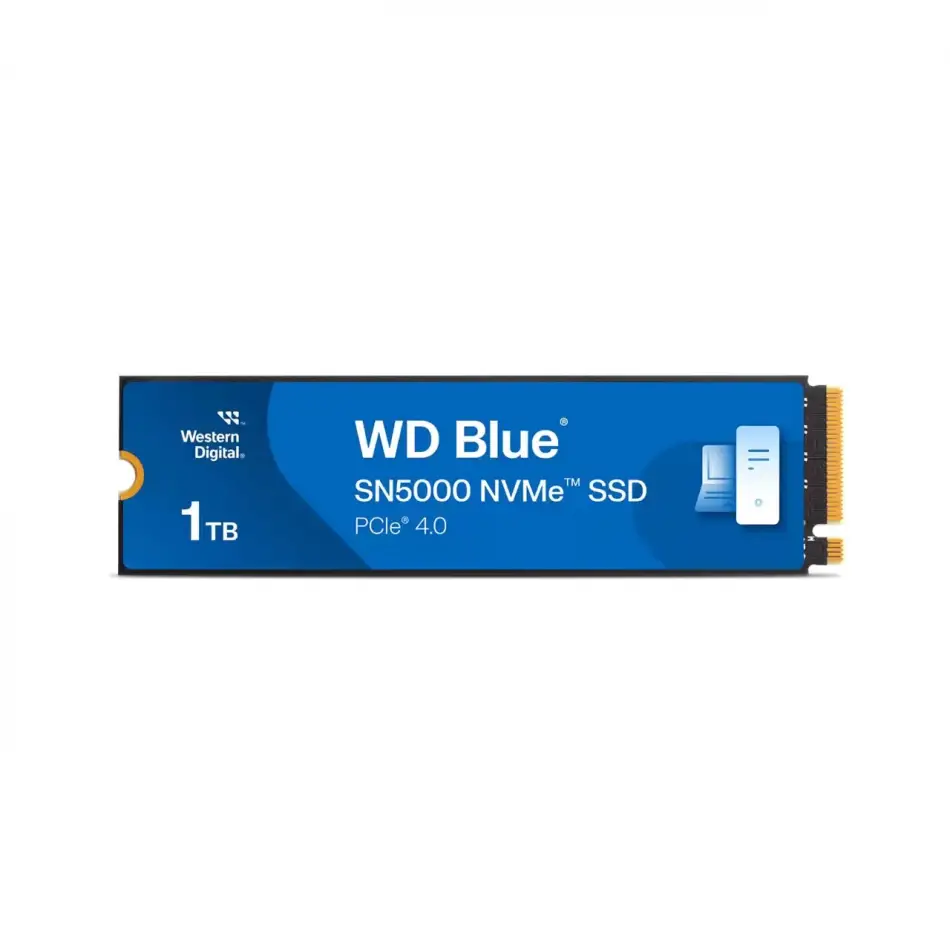 Wd Blue Sn5000, Wds100t4b0e, 1tb, 5150/4900, Gen4, Nvme Pcıe M.2 2280,  Ssd