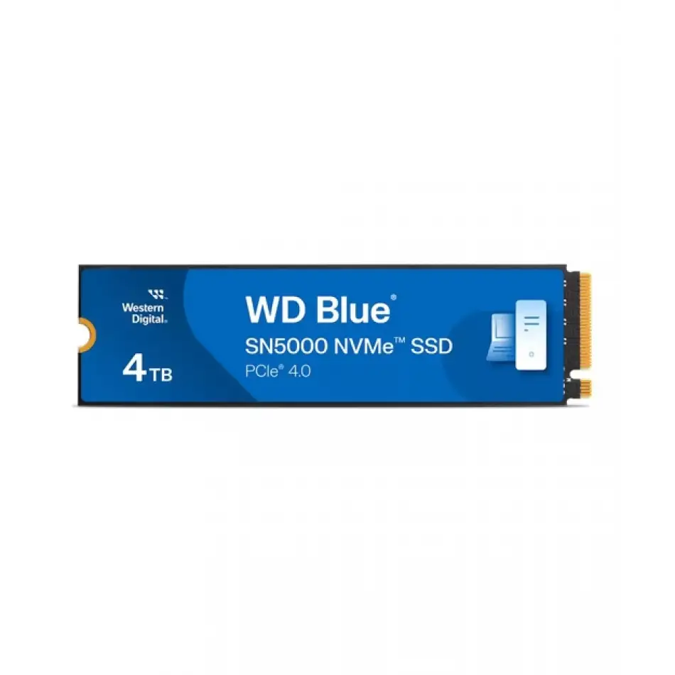 Wd Blue Sn5000, Wds400t4b0e, 4tb, 5500/5000, Gen4, Nvme Pcıe M.2 2280,  Ssd