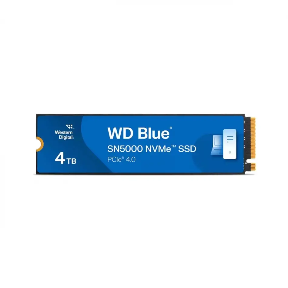 Wd Blue Sn5000, Wds400t4b0e, 4tb, 5500/5000, Gen4, Nvme Pcıe M.2 2280,  Ssd