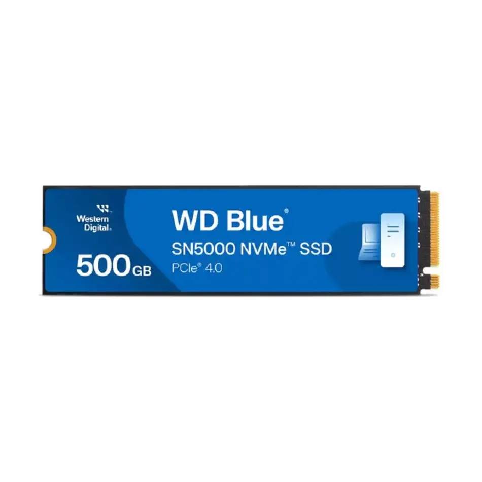 Wd Blue Sn5000, Wds500g4b0e, 500gb, 5000/4000, Gen4, Nvme Pcıe M.2 2280,  Ssd